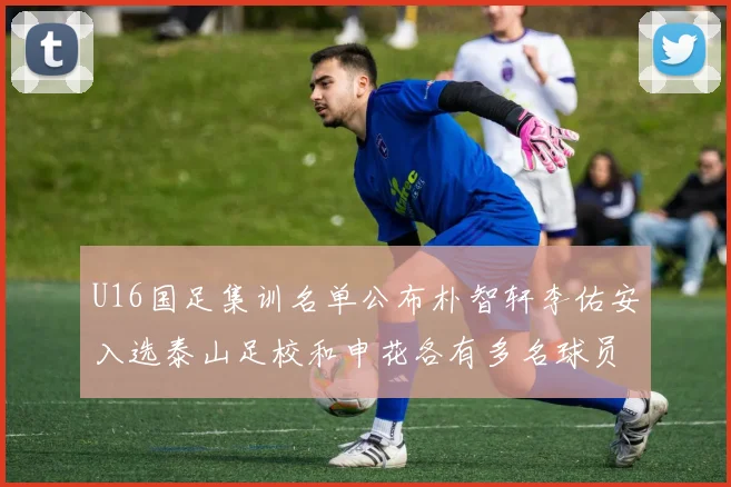 U16国足集训名单公布朴智轩李佑安入选泰山足校和申花各有多名球员参与